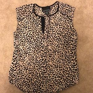 Leopard print top.